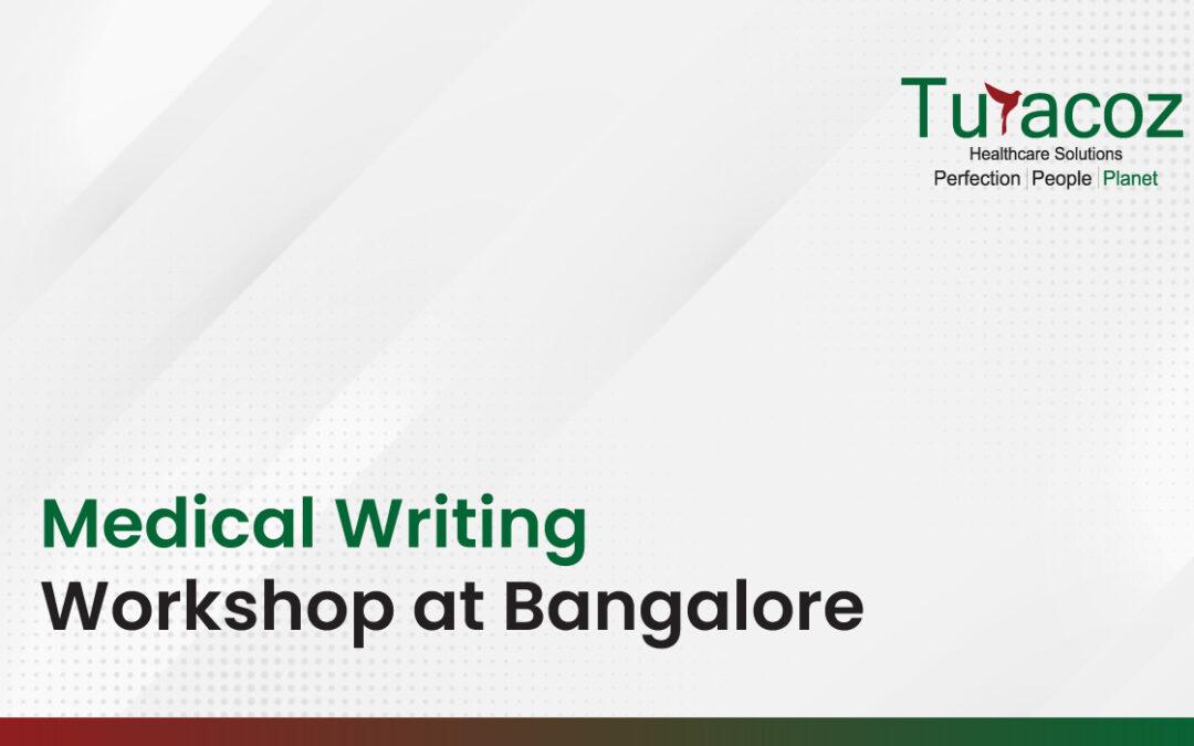Medical Writing Workshop at Bangalore