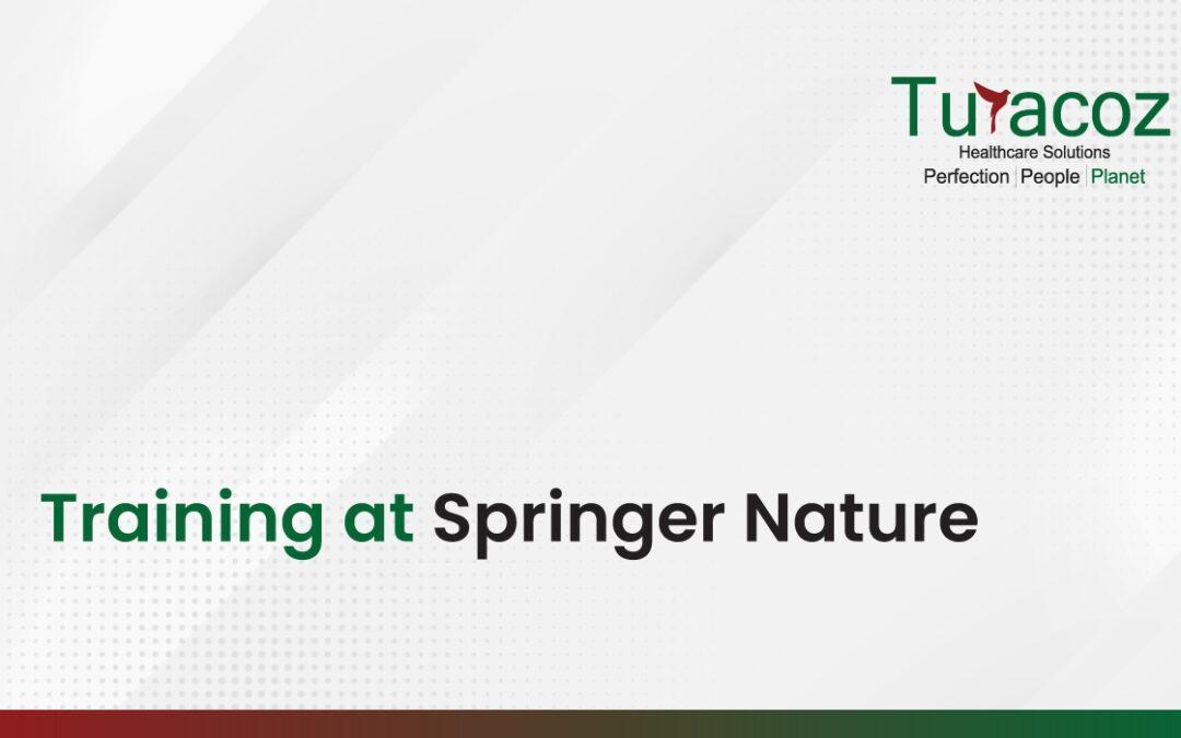 Training at Springer Nature